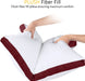 Bed Pillows for Sleeping Queen Size (Burgundy), Set of 2, Cooling Hotel Quality, Gusseted Pillow for Back, Stomach or Side Sleepers
