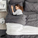 Bedsure Full Size Comforter Sets - Bedding Sets Full 7 Pieces, Bed in a Bag Dark Grey Bed Sets with Comforters, Sheets, Pillowcases & Shams,Adult & Kids Bedding