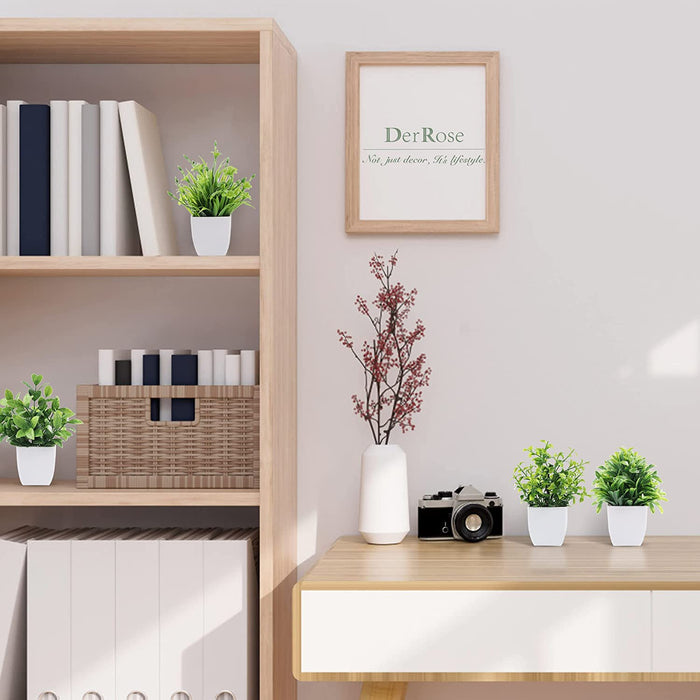 6 Packs Fake Plants, Mini Artificial Plants Indoor for Home Farmhouse Bathroom Shelf Decor…