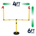 Sports Kids Football Field Goal Goalpost Set with Mini Football Kicking Cage
