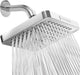 Shower Head - High Pressure Rain - Premium Quality Luxury Design - 1-Min Install - Easy Clean Adjustable Replacement for Your Bathroom Shower Heads (Luxury Polished Chrome, 6 Inch Square)