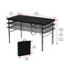 Mainstays 4' Fold-In-Half Adjustable Table, Rich Black