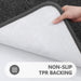 Microfiber Bathroom Rugs (17X24, Grey) Shaggy Soft and Absorbent, Non Slip, Thick Plush, Machine Washable Bath Mat and Bath Rugs for Bathroom