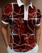 Polo T Shirt Men Zipper Collar Fashion Golf Short Sleeve 2 Tone Zip Dress Camisa