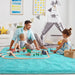 Ultra Soft Fluffy Area Rug for Bedroom Living Room Home Decor, Plush Shaggy Rug for Playroom Dorm Room, Upgraded Furry Rugs for Teen Girls Kids Room Decor, Nursery Rug, 4X6 Feet Teal Blue