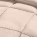 Comforter Duvet Insert - Quilted Comforter with Corner Tabs - Box Stitched down Alternative Comforter (King, Beige)