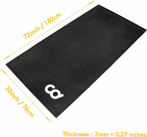Bike Bicycle Trainer Floor Mat - Suits Ergo Mag Fluid for Indoor Cycles Stepper Compatible with Indoor Bikes - Floor Thick Mats for Exercise Equipment - Gym Flooring