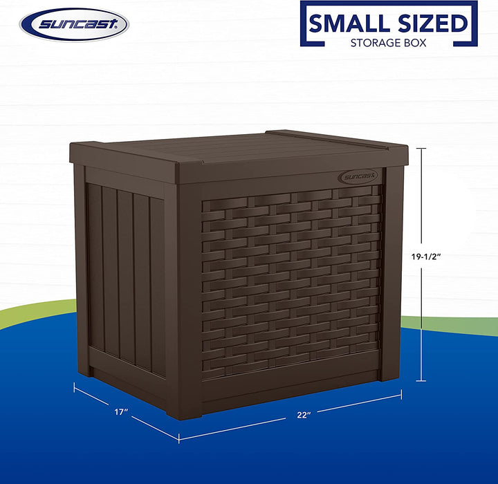 22 Gallon Small Resin Storage Seat, Java, SSW600J