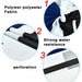 Blue Black Geometric Pattern Polyester Shower Curtain and Rug Sets Bathroom Decor Set, Waterproof Shower Curtain with 12 Hooks and Toilet Rugs
