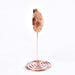 3PCS Agate Geode Irregular Natural Crystal with Copper Stand Gem Ornaments for Healing Crystal Home Decor 3-5"