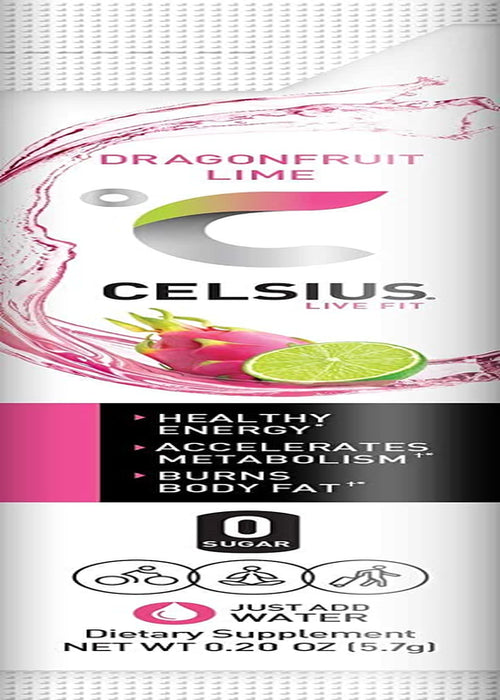 Dragonfruit Lime On-The-Go Powder Stick Packs, Zero Sugar (14 Sticks per Pack)