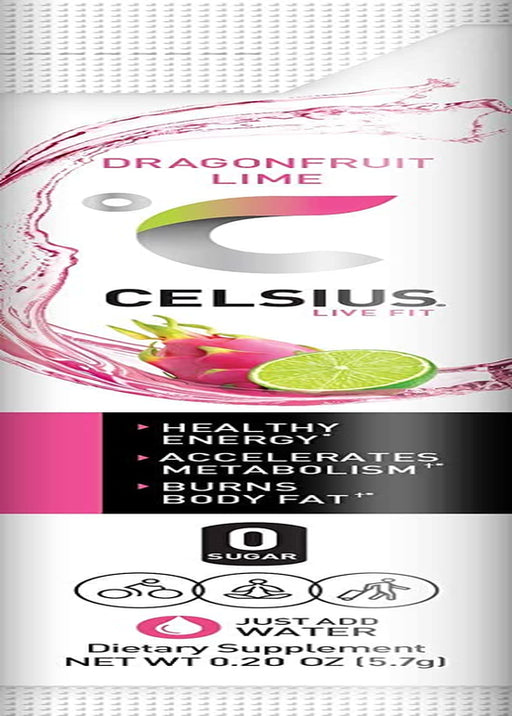 Dragonfruit Lime On-The-Go Powder Stick Packs, Zero Sugar (14 Sticks per Pack)