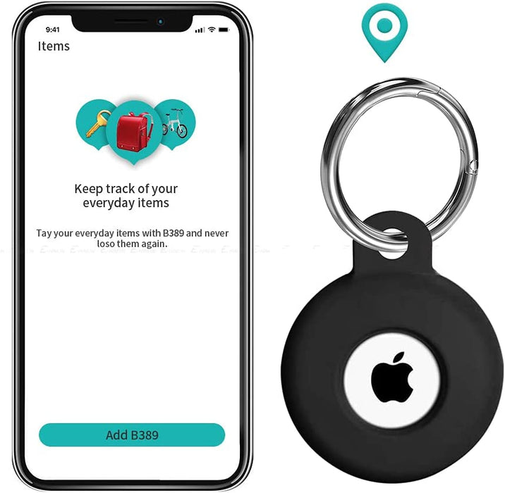 Airtag Holder, Silicone Air Tag Case with Keychain, 4 Pack