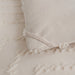 Queen Comforter Set, Cream Chevron Tufted Design Comforter for Queen Bed,Lightweight and Fluffy Bed Comforter Set 3 Pieces for All Seasons