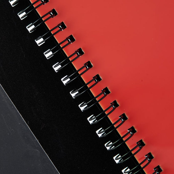 Pen+Gear 12 Pocket Spiral Poly Organizer, Black File Folders
