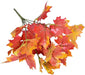 2 Pcs Artificial Maple Shrubs Fake Plants Fall Maple Leaf Bunches for Halloween Home Garden Office Decor, 11.8''