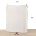 Sunbeam White Faux Fur Heated Throw