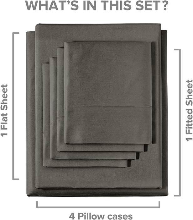 Extra Deep Pocket Sheets - 6 Piece Sheet Set - Full Sheets Deep Pocket - Extra Deep Pocket Full Sheets - Deep Fitted Sheet Set - Extra Deep Pocket Full Size Sheets - Easily Fits Extra Deep Mattresses