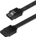 SATA Cable III, 3 Pack SATA Cable III 6Gbps Straight HDD SDD Data Cable with Locking Latch 18 Inch Compatible for SATA HDD, SSD, CD Driver, CD Writer - Black