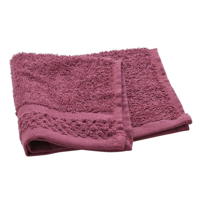 Mainstays Value 10-Piece Cotton Towel Set with Upgraded Softness & Durability, Raspberry