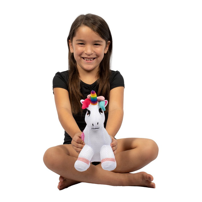 Jojo Siwa Unicorn Kids Bath Scrubby, Bath Accessory, Microfiber, White, Nickelodeon