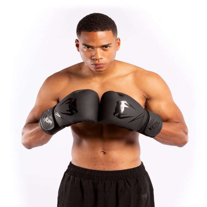 Classic Boxing Gloves - Unisex - Black - 12 Oz