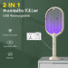 Electric Mosquito Racket UV Lamp Fly Swatter USB Rechargeable Outdoor Mosquito Killer Bug Zapper Trap for Home Mosquito Lamp