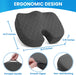 Seat Cushion, Office Chair Cushions, Car Seat Cushion, Non-Slip Sciatica & Back Coccyx Tailbonepain Relief Chair Pad, Memory Foam Pillow for Computer Desk, Wheelchair, Driving (Grey)