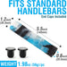 MTB BMX Scooter Grips - Handlebar Bicycle Grips for Flat Straight Bars like BMX, MTB, Scooter; Rubber Non-Slip Grip to Match Any Bike or Scooter
