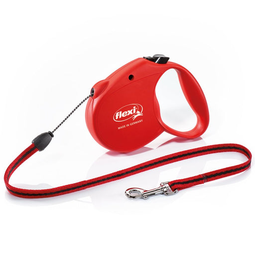 Flexi Retractable Dog Leash (Cord), 16 Ft, Small, Red
