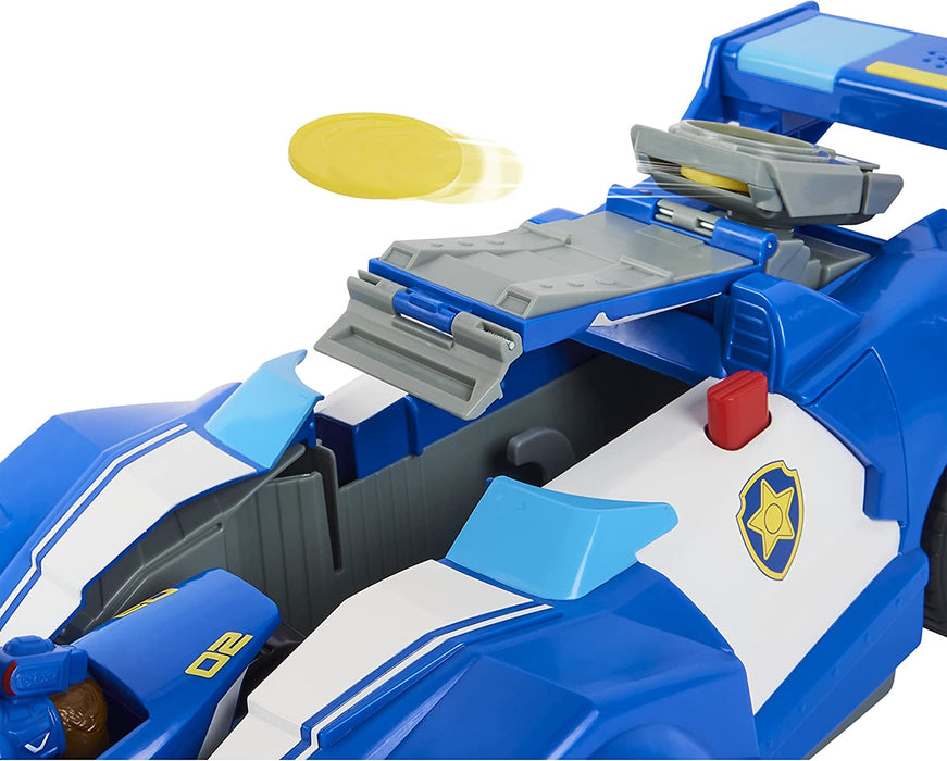 Paw Patrol, Chase 2-In-1 Transforming Movie City Cruiser Toy Car with Motorcycle, Lights, Sounds and Action Figure, Kids Toys for Ages 3 and Up