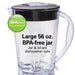 Smoothie Electric Blender with 10 Speeds, 56 Oz. Bpa-Free Plastic Jar, Model 50190