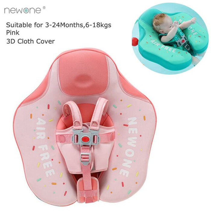 Baby Swimming Float Ring Swim Trainer Non-Inflatable Sunshade Kids Float Lying Swimming Pool Toys Bathtub for Accessories