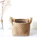 Household DIY Handmade Woven Storage Baskets Flower Pot Jute Cloth Sundries Holder Underwear Toy Container Storage Basket