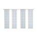 Mainstays Modern Blue Geometric Rod Pocket Sheer Curtain Set, 28" X 84" (4 Panels)