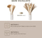 Pampas Grass with Vase Included, 90Pcs Dried Pampas Grass Decor, Natural Dried Pampas Grass, Fluffy Pampas Grasses for Home Decor Wedding Boho Decor