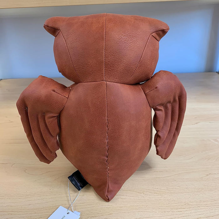Cute Owl Leather Bookend, Book Holder for Shelves – Weighted Decorative Animal for Home and Office Desk and Shelf | Handcrafted Stuffed Animal Furniture Décor