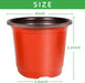 4" Plant Pots Small Plastic Plants Nursery Pot/Pots (100Pcs) Seedlings Flower Plant Container Seed Starting Pots for Plants Come with 100Pcs Plant Labels