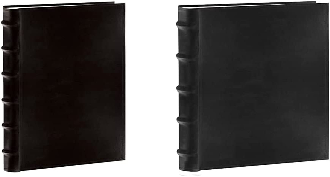 Pioneer Sewn Bonded Leather Bookbound Bi-Directional Photo Album, Holds 300 4X6" Photos, 3 per Page. Color: Black.