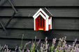 Wildlife Garden Butterfly Hibernation Box, Solid Wood Butterfly Habitat and Year-Round Sanctuary, Weatherproof Paint, Fully Assembled and Easy to Install, Gift Box, Designed in Sweden, Red