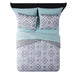 Mainstays Gray Geometric 6 Piece Bed in a Bag Comforter Set with Sheets, Twin