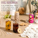 [ 8Pcs Set ] Drinking Glasses with Bamboo Lids and Glass Straw - 16Oz Can Shaped Glass Cups, Beer Glasses, Iced Coffee Glasses, Cute Tumbler Cup, Ideal for Cocktail, Whiskey, Gift - 2 Cleaning Brushes
