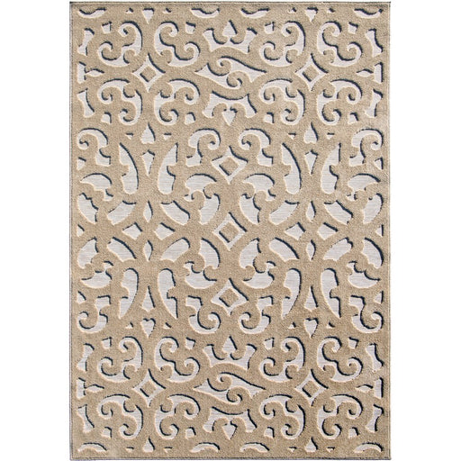 My Texas House Irongate, Transitional, Damask, Woven Area Rug, 7'9" X 10'10"