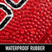 Junior Size Rubber Football - 6 Pack Deflated with Pump