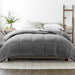 Gray All Season Alternative down Solid Comforter, King/Cal King, by Noble Linens