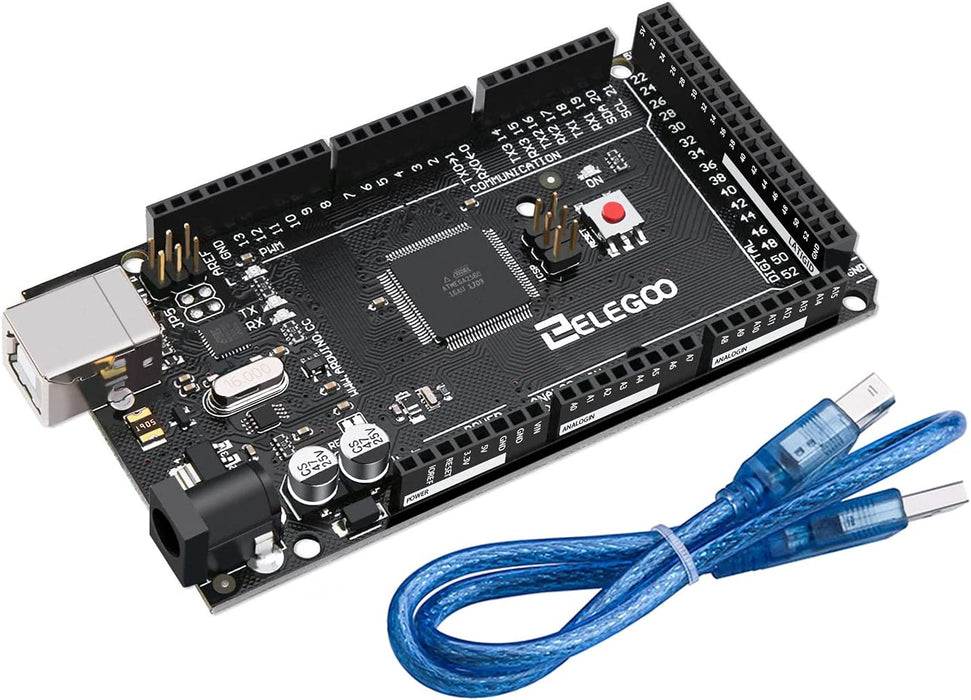 MEGA R3 Board Atmega 2560 + USB Cable Compatible with Arduino IDE Projects Rohs Compliant