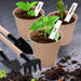 3” Peat Pots Seedling Pots Plant Starters Bulk 100 Pack Seed Starter Pots Biodegradable Kits with 100 Pcs Plant Labels, 3 Pcs Mini Seedling Tools for Garden Germination Nursery Pot