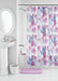 Mainstays 17-Piece Flower Polyester, Ceramic, Metal Bath Accessories Set, Purple