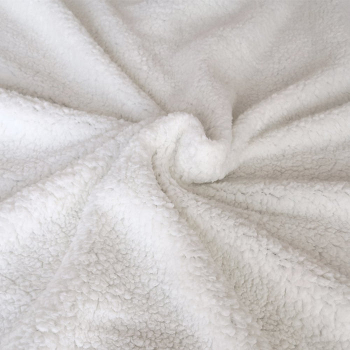 Sherpa Fleece Blanket Soft Plush Throw Blanket Dual Sided Cozy Blankets for Bed Couch Sofa(Light Blue,51"X63")