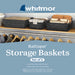Whitmor Rattique® Storage Tote Baskets - Set of 3 - Black